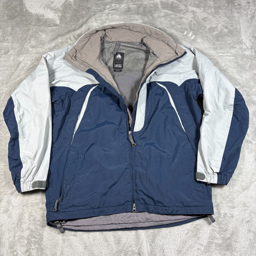 Vintage Nike ACG Jacket Mens Small Blue Storm Clad Outer Layer Windbreaker Y2K